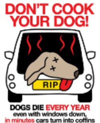 Dogs Die In Hot Cars - Do Something About It.